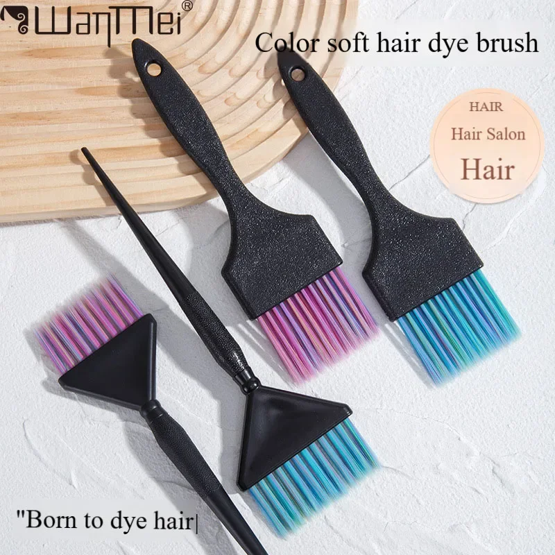 

WANMEI Парикмахерская, инструменты для мелирования, профессиональная мягкая расческа для окрашивания волос, развертка для окрашивания Парижа, кисть для окрашивания