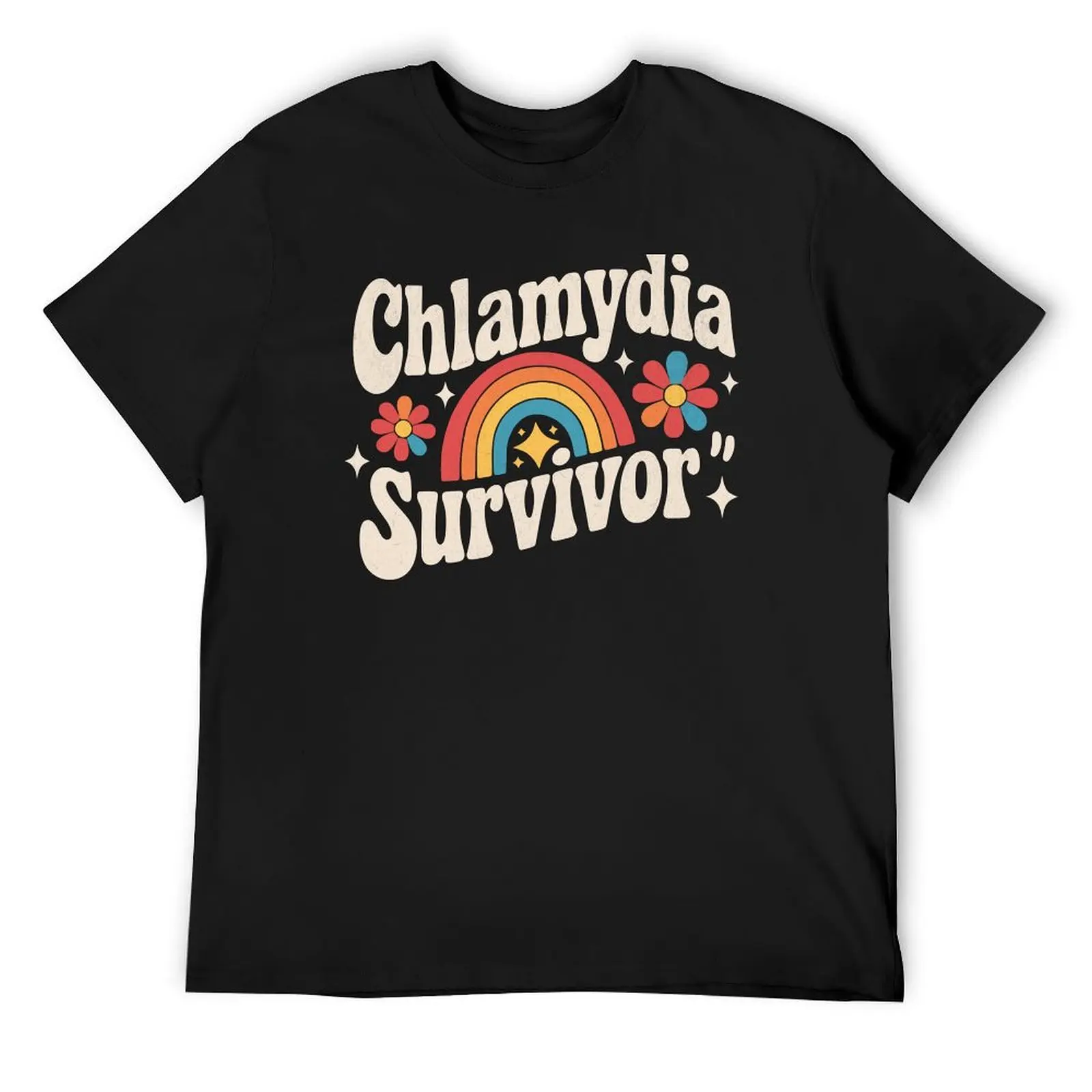 

Chlamydia Survivor T-Shirt plus size clothes T-shirts man funny shirt cotton essential t shirt mens graphic t-shirts pack