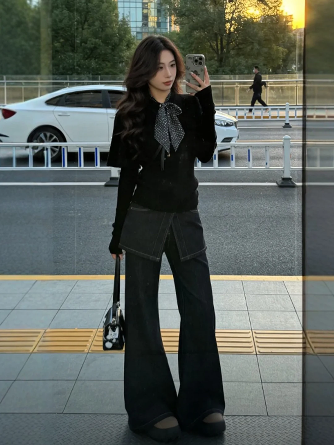 

Уникальный вязаный топ с воротником-хомутом Lazy Sle Bla, женская модная модель Весна 2026, с длинными рукавами, теплый, мягкий, средней толщины, пальто