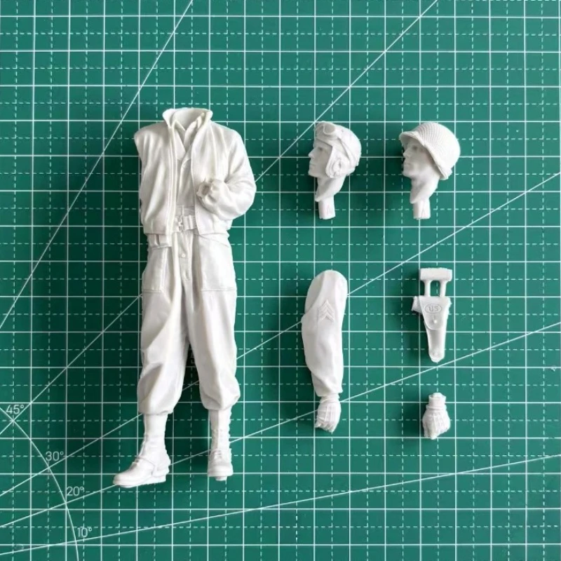 Kit de figurines en résine moulée sous pression, échelle 1/16, soldat pilote 2AD de l'armée américaine, personne seule, non assemblé et non peint