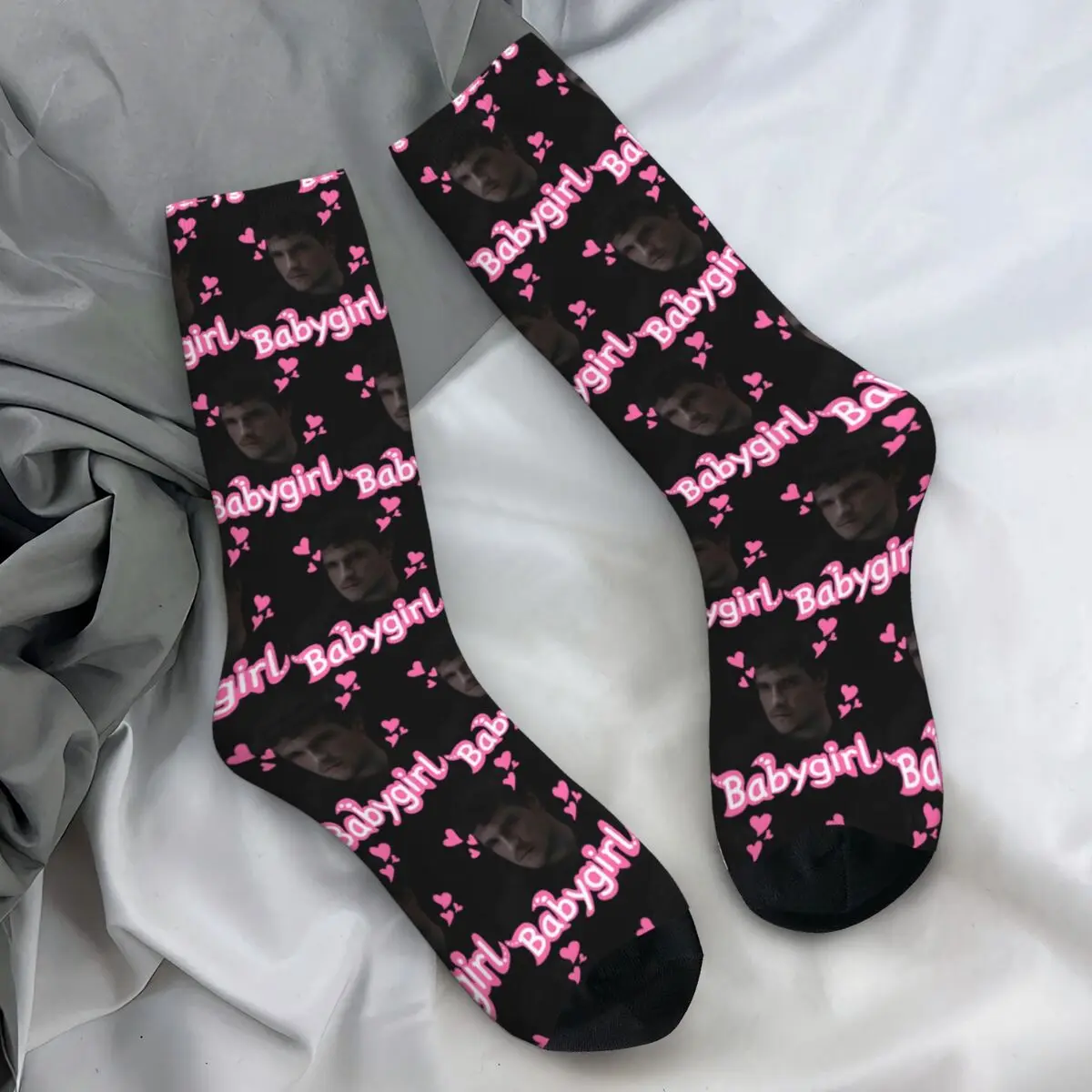 Men Socks Josh Hutcherson Can You Blow My Whistle Baby Stockings Winter Korean Comfortable Socks Graphic Outdoor Anti-Slip Socks