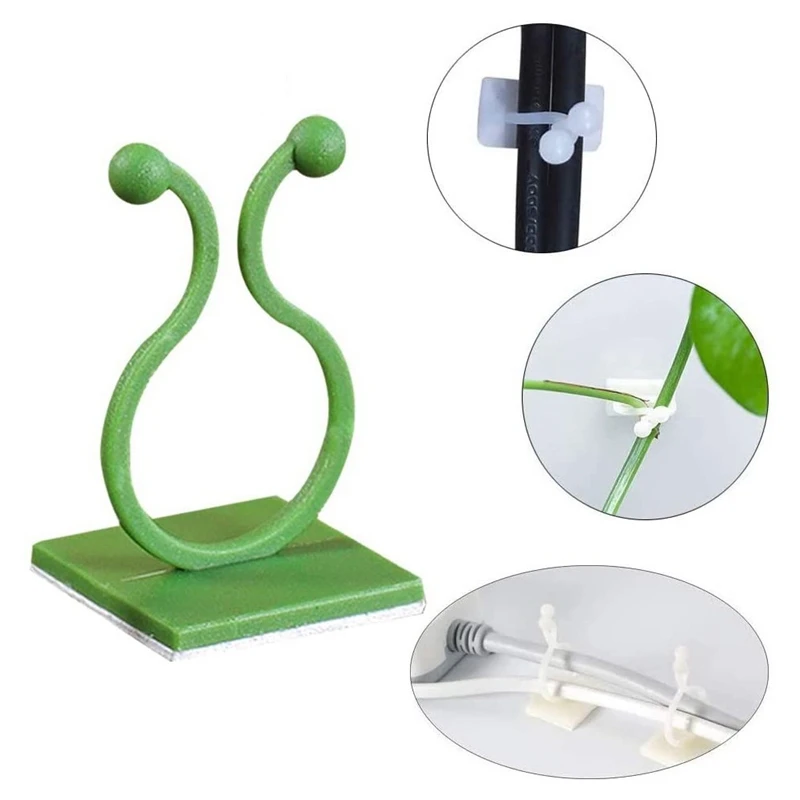 New 160 Pcs Plant Climbing Wall Fixture Clips,Wall Plant Holder With Self-Adhesive Hook Vine Plant Climbing Wall Fixer