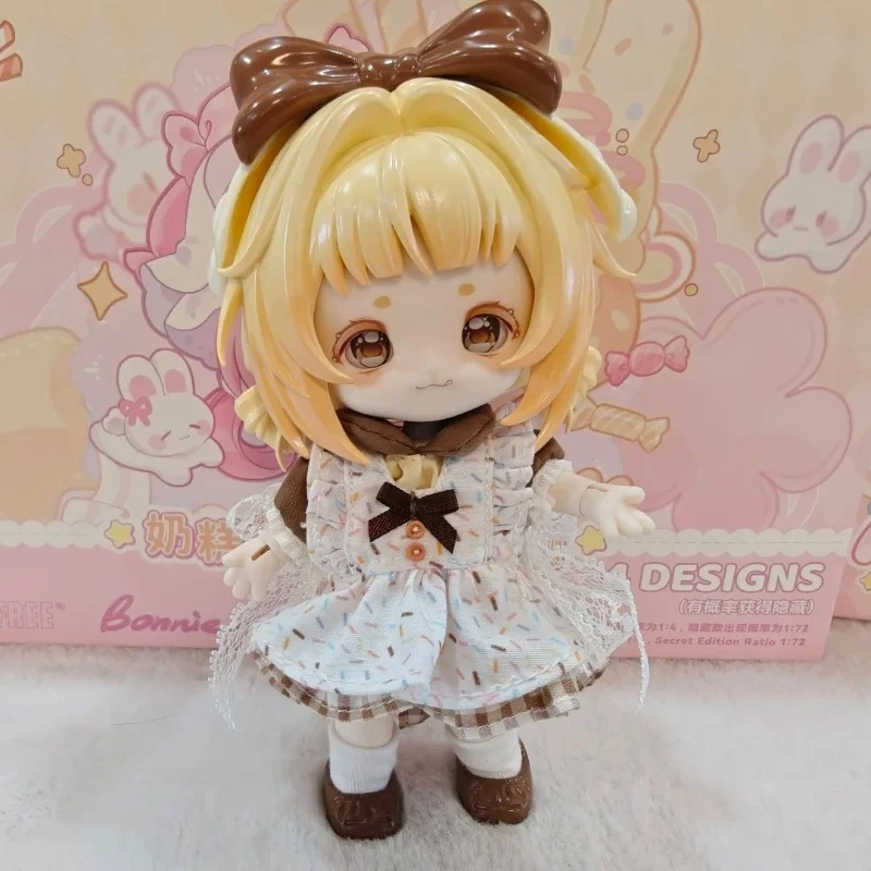 Come4free كعكة الحليب حلم نفخة سلسلة 1/12 Bjd صندوق أعمى مفصلية عمل الشكل Kawaii دمية موضة حلية جمع الهدايا