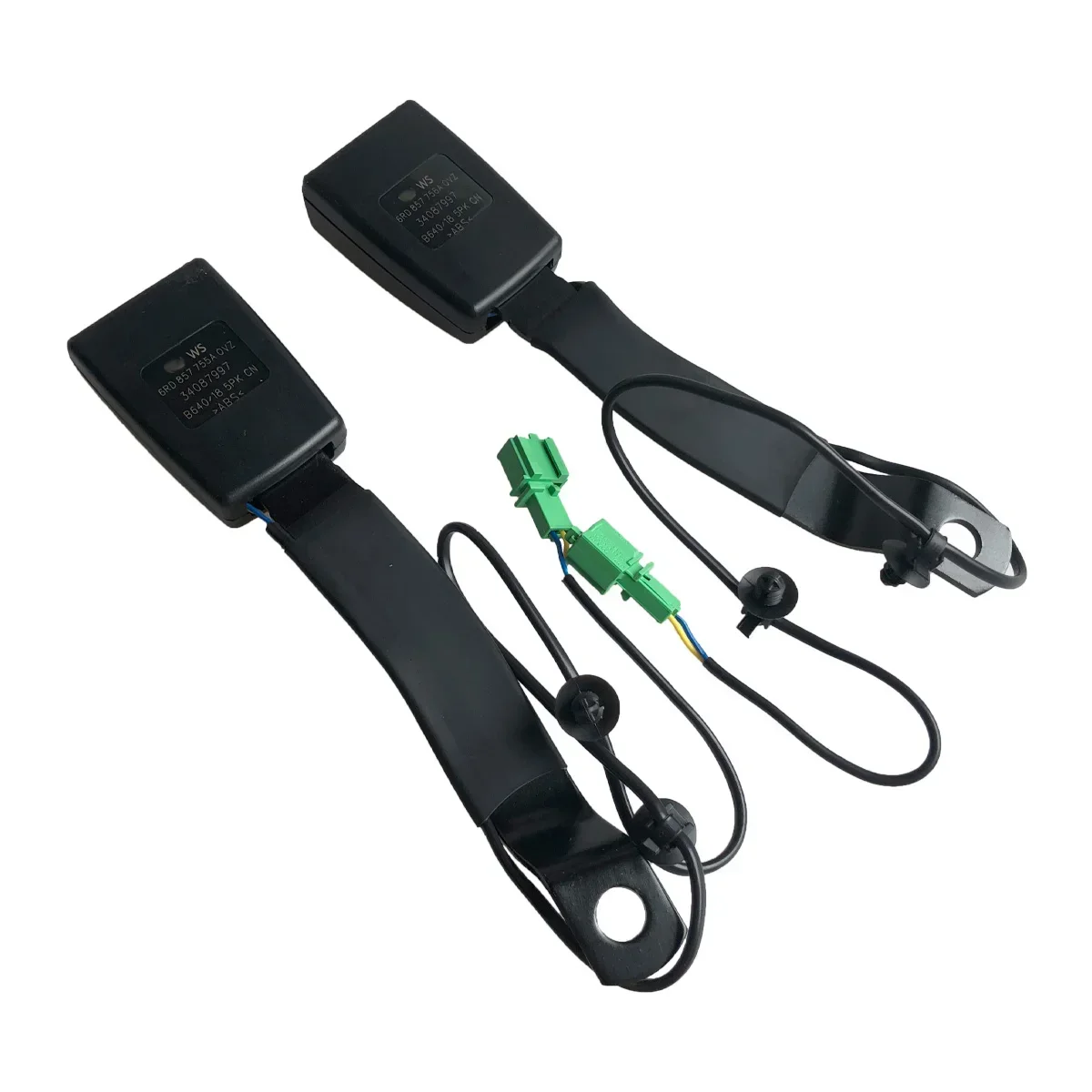 

GEFENSI X1 New Front Car Seat Belt Latch Buckle Padding For VW Polo 5 6R GTI Crosspolo MK5 2012 2013 2014 2015 2016 2017 2018 6R