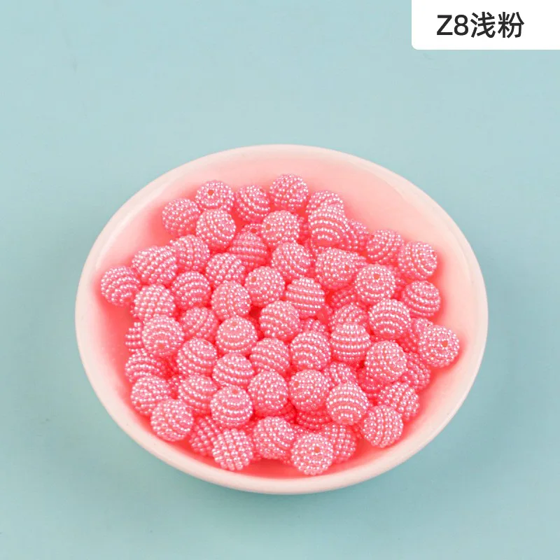 10/12/15mm 500g Abs Pearl Monochrome Bayberry Ball Straight Hole Color Loose Beads Handmade Diy Jewelry Accessories