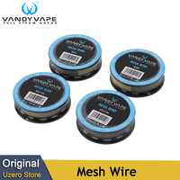 Original 5ft Vandy Vape Mesh Wire KA1 80mesh / Ni80 100mesh SS316L 150 200 300 400mesh Coil Wire For E Cig Mesh RDA RTA Atomizer