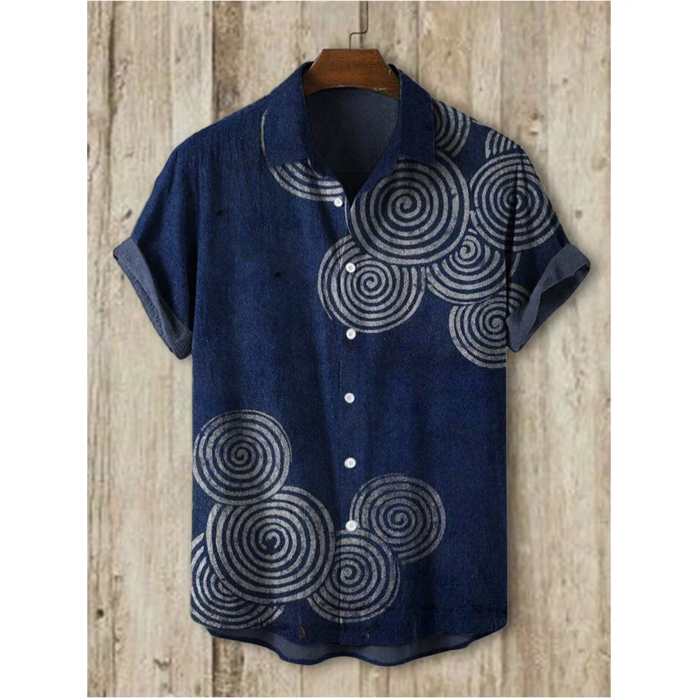 

Men's Shirt Summer Casual Fashion Short Sleeved Shirt For Men Loose Breathable Hawaiian Shirt Man Casual Men's Clothing Top