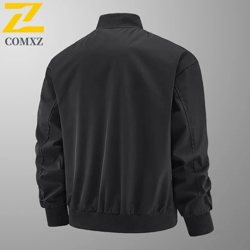 COMXZ Autumn Men New Streetwear Handsome Slim Fit Casual Baseball Collar Windproof Waterproof Workwear Youth Jacket Work Jacket
