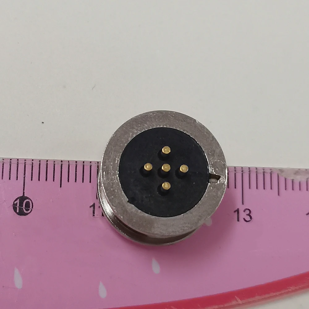 1 Paar 5-poliger magnetischer Rundsteckverbinder (männlich/weiblich) mit 5-Pin-Einbaubuchse, magnetischer Saugverbinder, DC-Stromanschluss mit Kerbe – Detail 3
