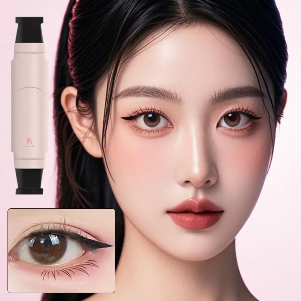 Bâton d'eye-liner liquide rotatif, imperméable, séchage rapide, noir, marron, contour précis, longue durée, queue d'oeil quotidienne