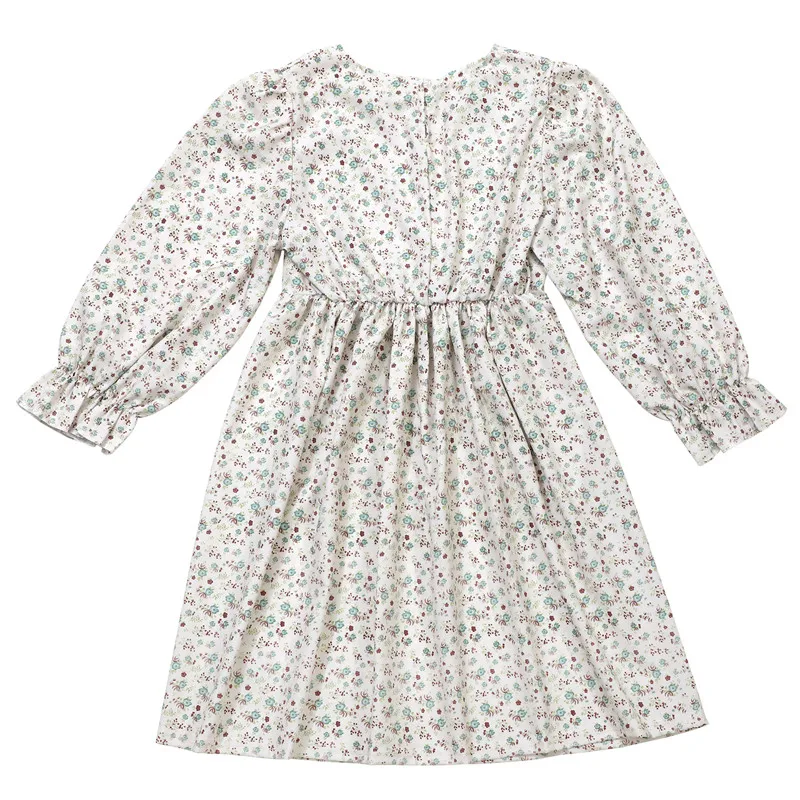 Abito da ragazza con stampa floreale messicana in stile vittoriano, costume da spettacolo etnico, festival, festa, con cappello, costume da ballo scolastico