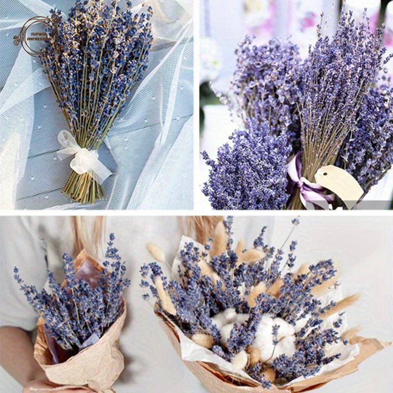 Natural Dried Lavender Flower Decor Bouquets Home Office Wedding Party Decor Holiday Gifts Photography Props Artificial Flower