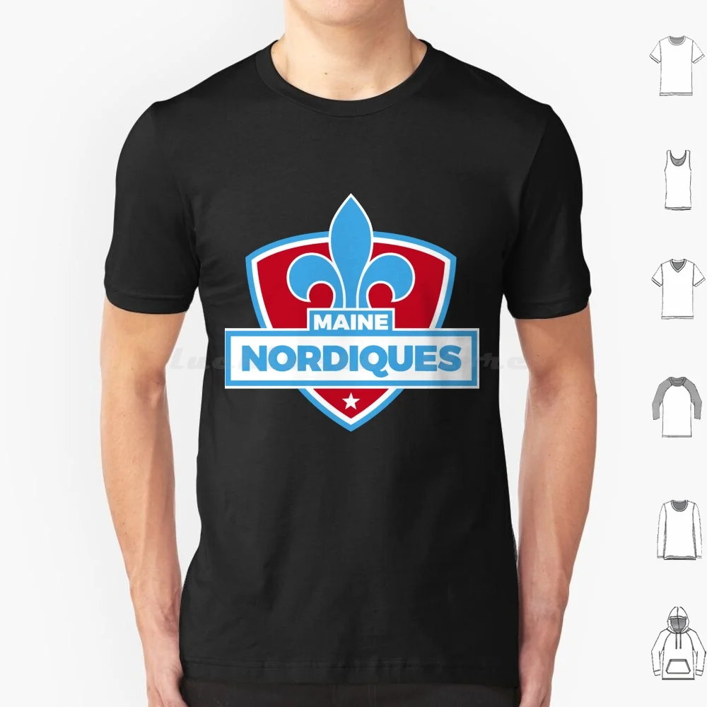 Maine Nordiquesn T Shirt Cotton Men Women DIY Print Maine Nordiques