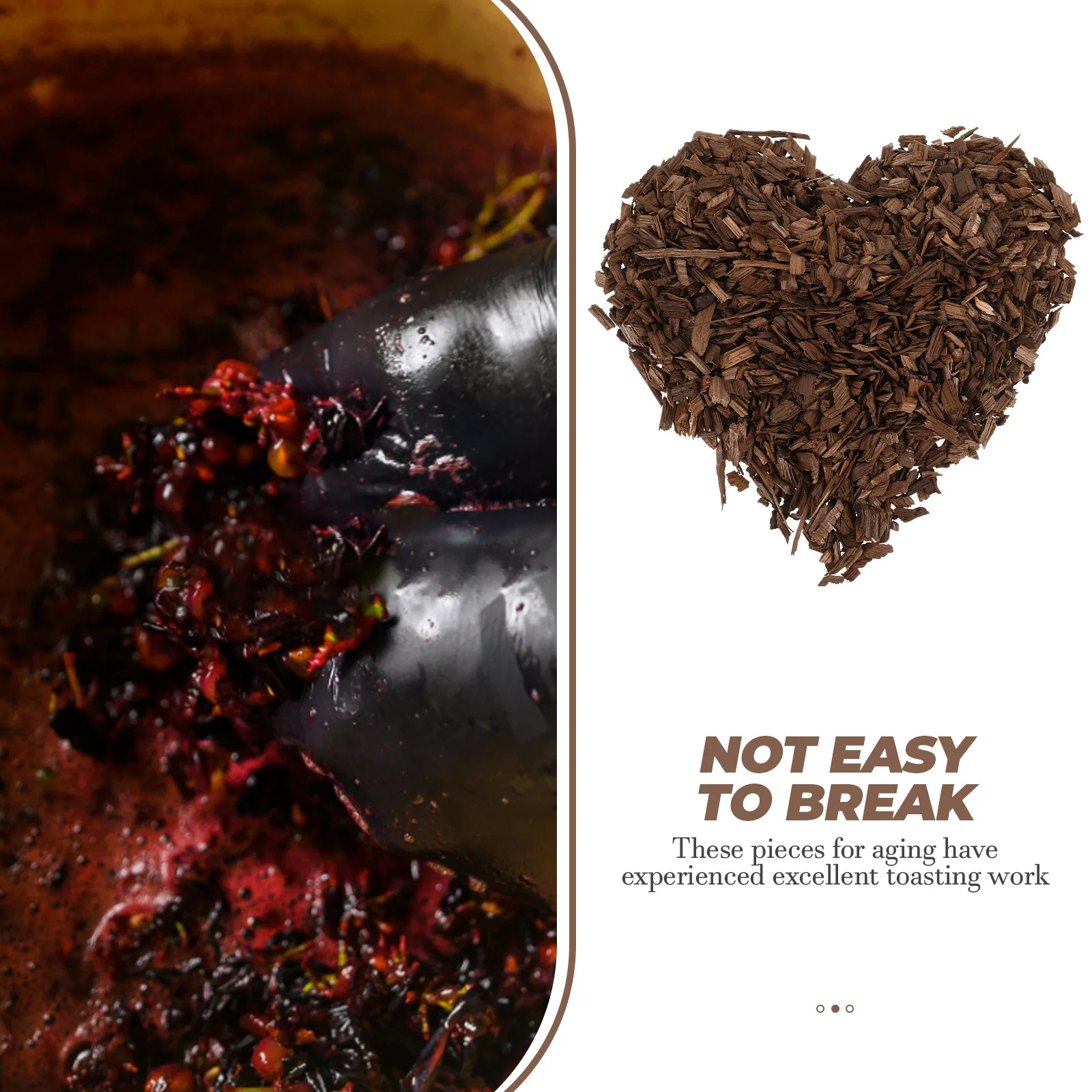 

1 Pack French Oak Chips For Red Wine Making, Home Brewing Wine Aging Enhancer, Toasted Wood Chips Brew Supply Kitchen Bar Tool