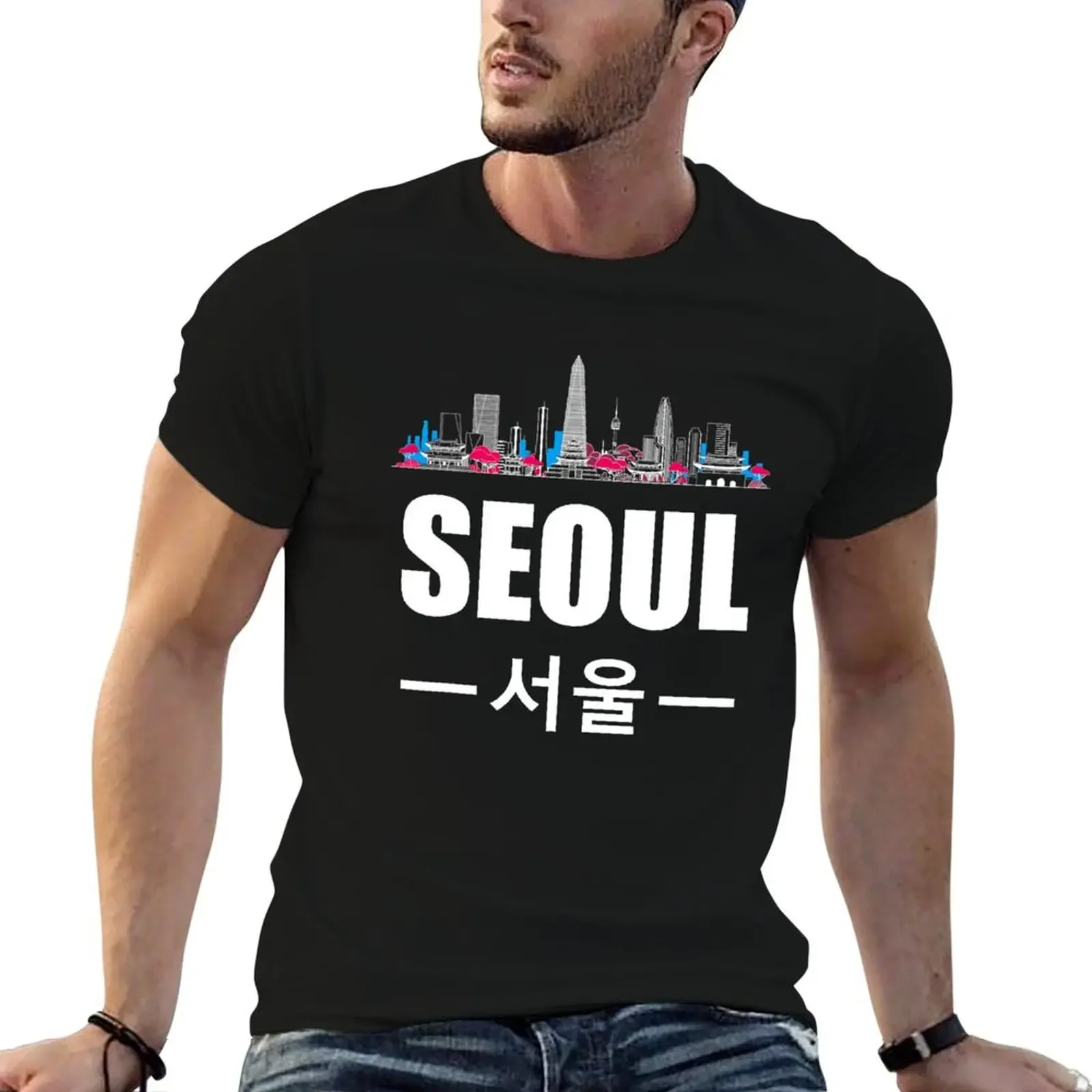 

Seoul Kpop South Korea Korean Pop T-Shirt funny costumes croswit shirt man shirts men