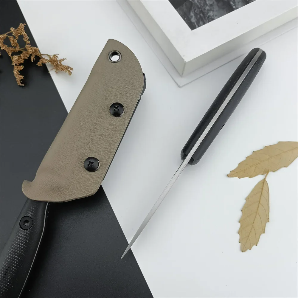 ESEE Fixed Blade Self Defense Knife ESEE Stone Wash DC53 Steel Survival Hunting Knife EDC Tactical Military Gear Kydex Sheath