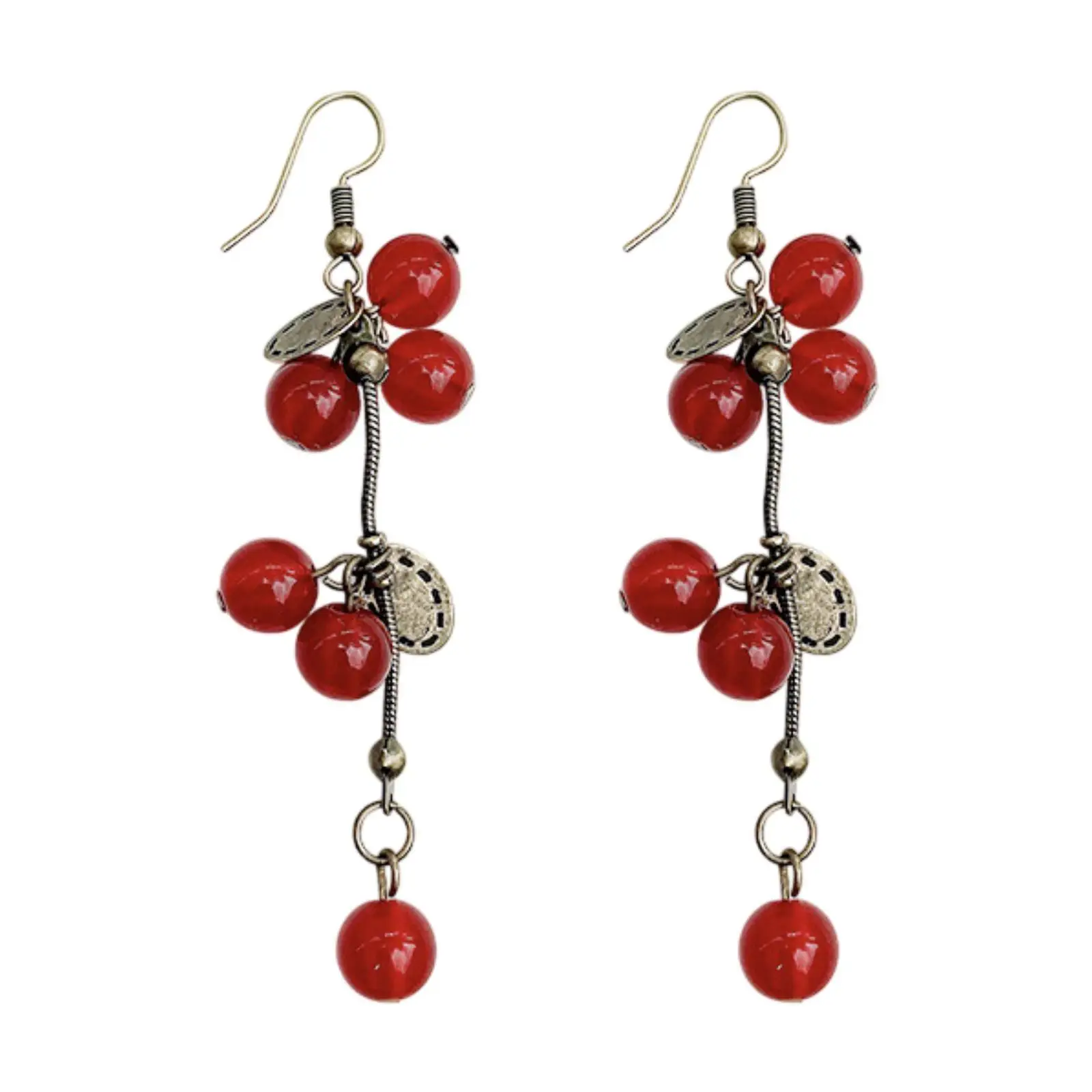 Dangle Earrings Fashion Charm Earrings Rond Beads Earrings Drop Stud Earrings