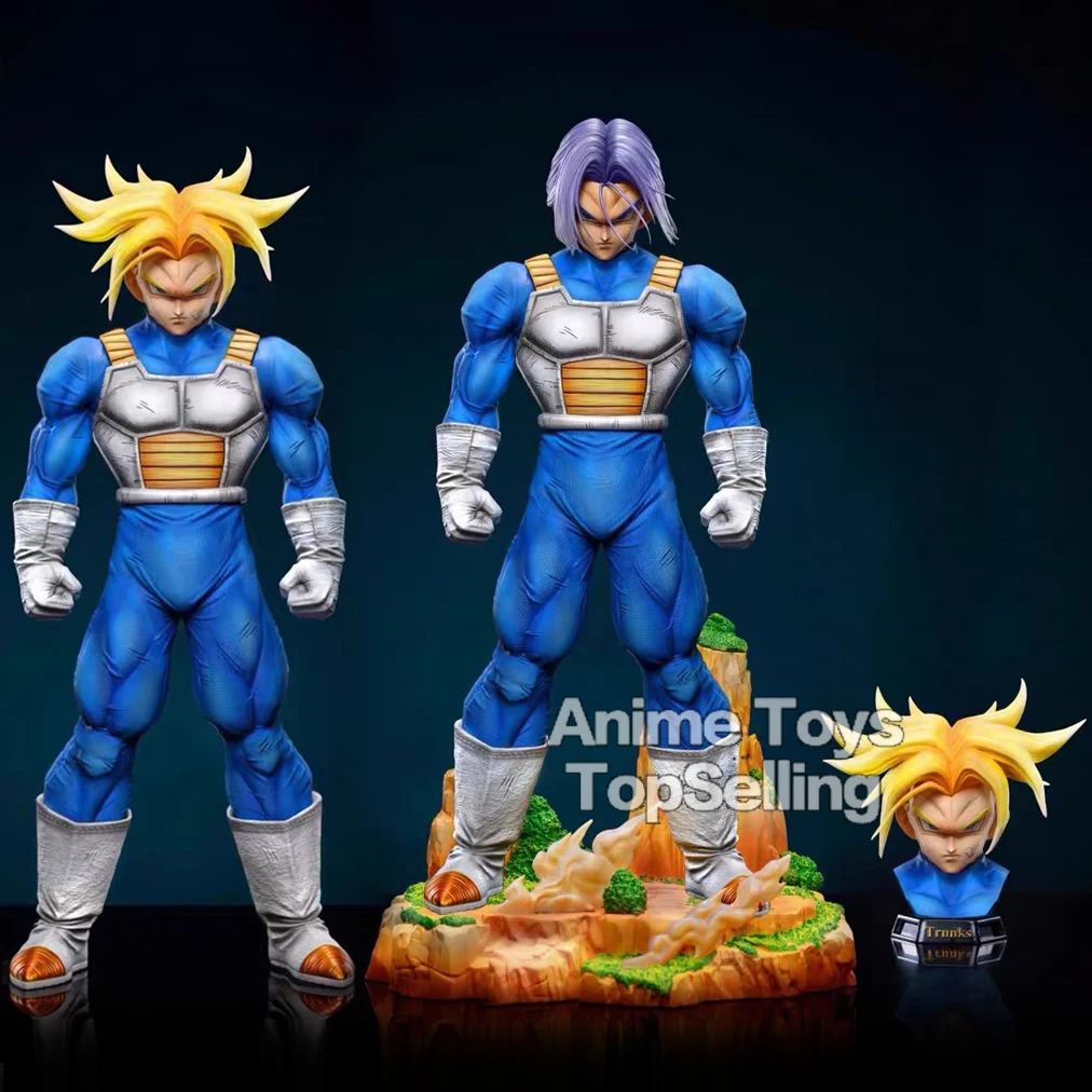 30cm/11.81in Anime Dragon Ball Z Trunks Figure Two heads Action Figures PVC Statue Collection Model Toys for Children Gifts