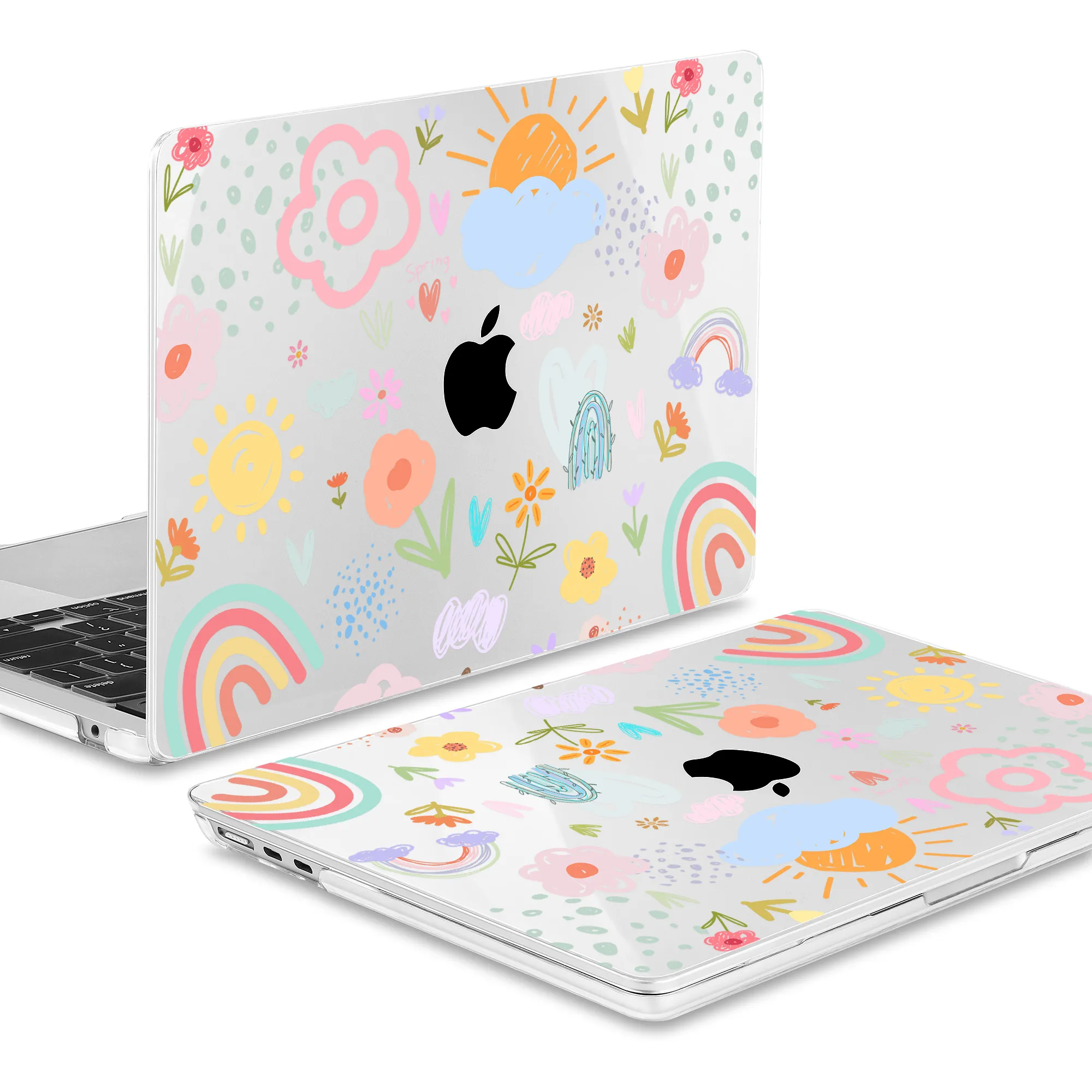 Чехол с кристаллическим принтом для MacBook Air 13 15 A2681 A3240 M4 2025 A3241 Pro 14 16 M3 M2 M1 A2337 A3112 A3403 Pro 13 A2338