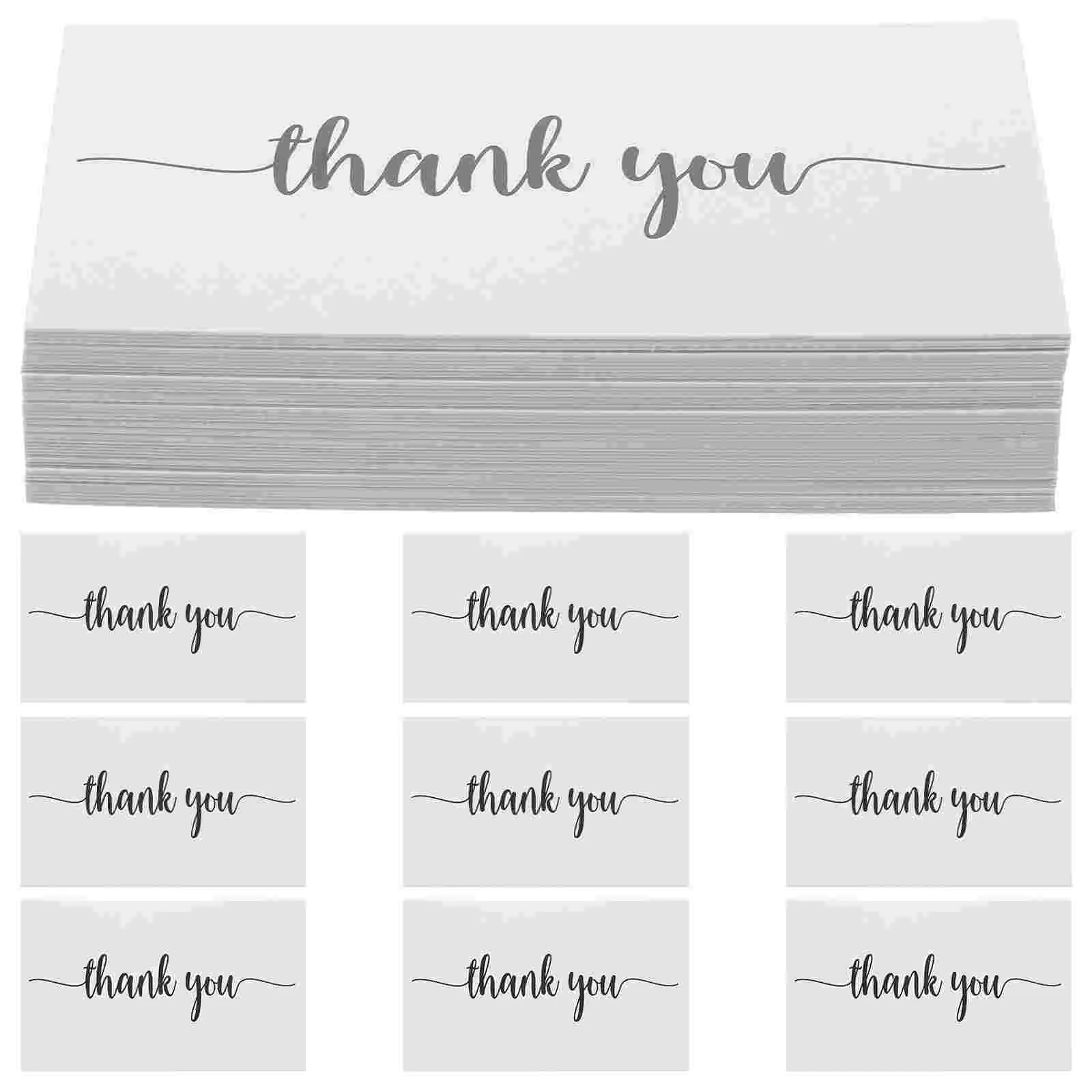 

150 Pcs Wedding Decorations for Ceremony Thank You Card Gift Cards Present Simple Memo