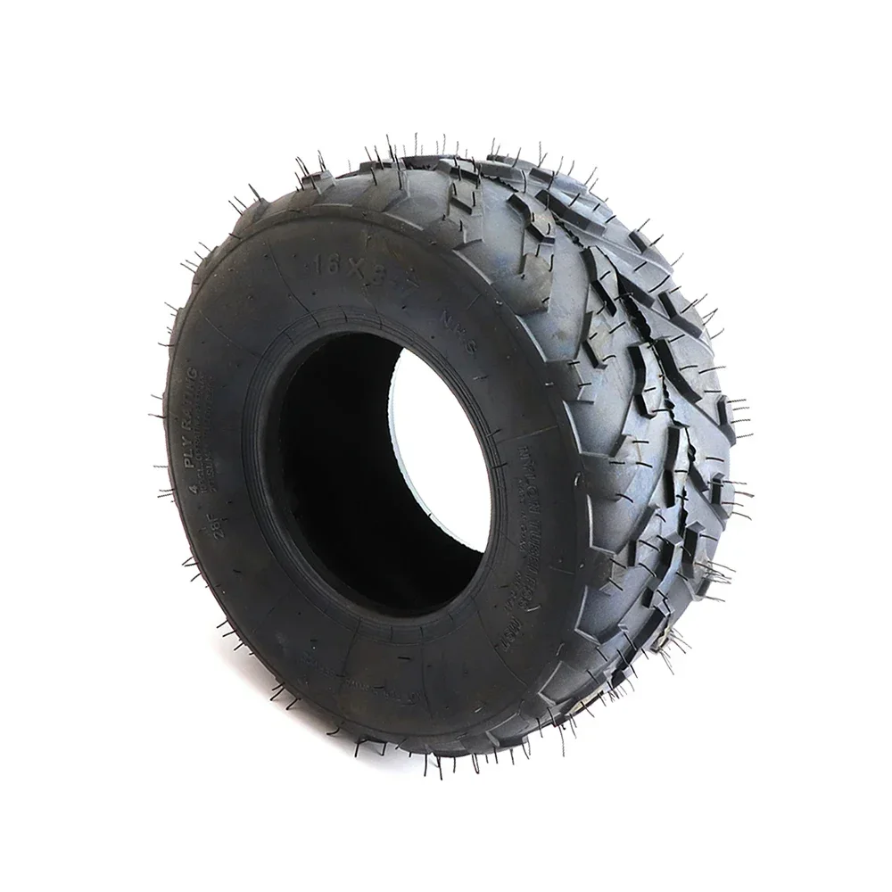 16x8-7 Off-road Vacuum Tyre 16*8.00-7 Thickened Tubeless Tire For 110cc 125cc ATV Go Kart UTV Buggy Electric Quad Bike Wheel