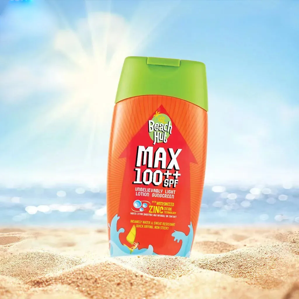 

BeachHut Max Sunscreen (Philippines) SPF100++ 100ml, Moisturizing & Long-Lasting Sun Protection for Outdoor Use