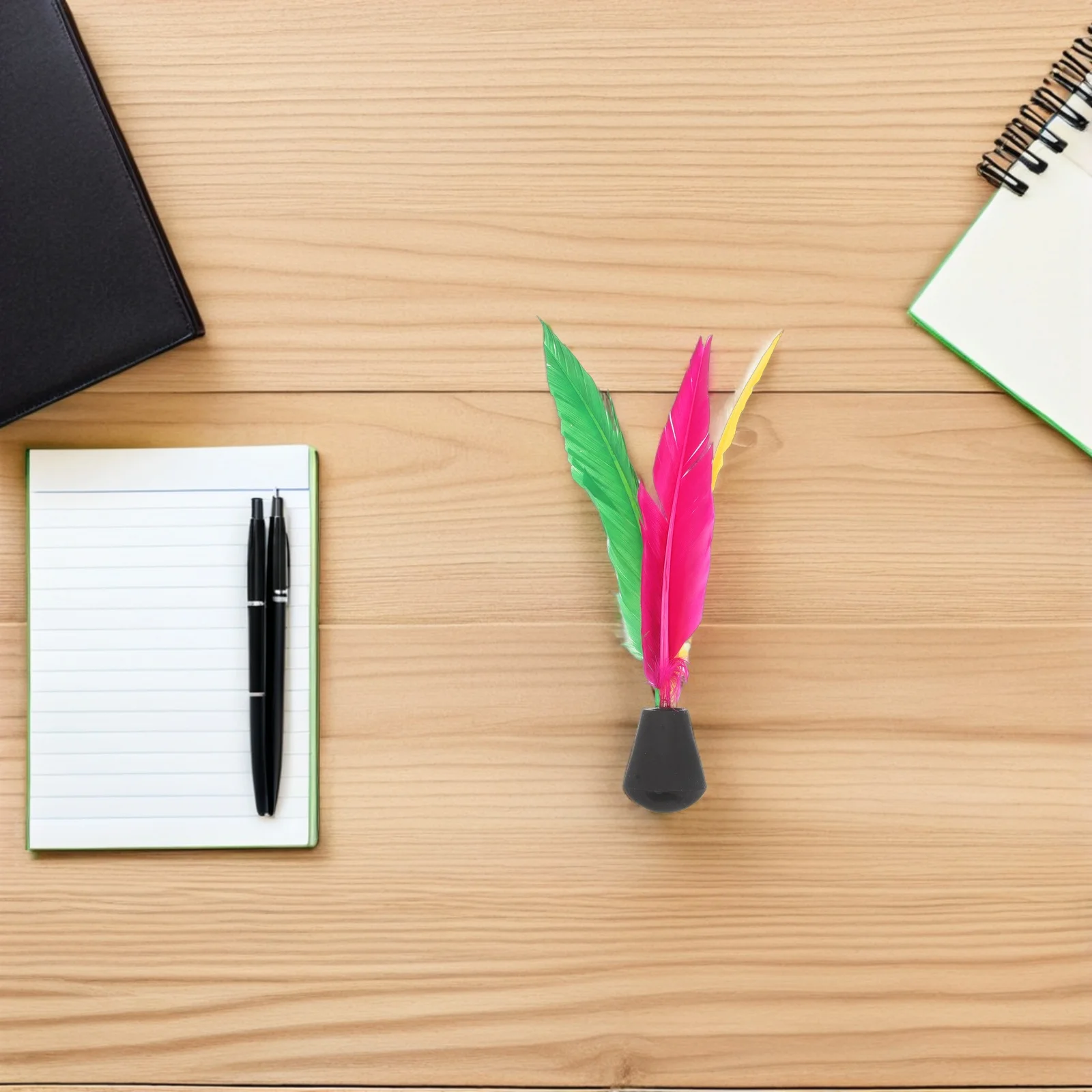 10 قطع المطاط رئيس الريشة عالية ترتد Jianzi الهوائية 3-تصميم لتنس الريشة في الهواء الطلق خفيفة الوزن ل #6