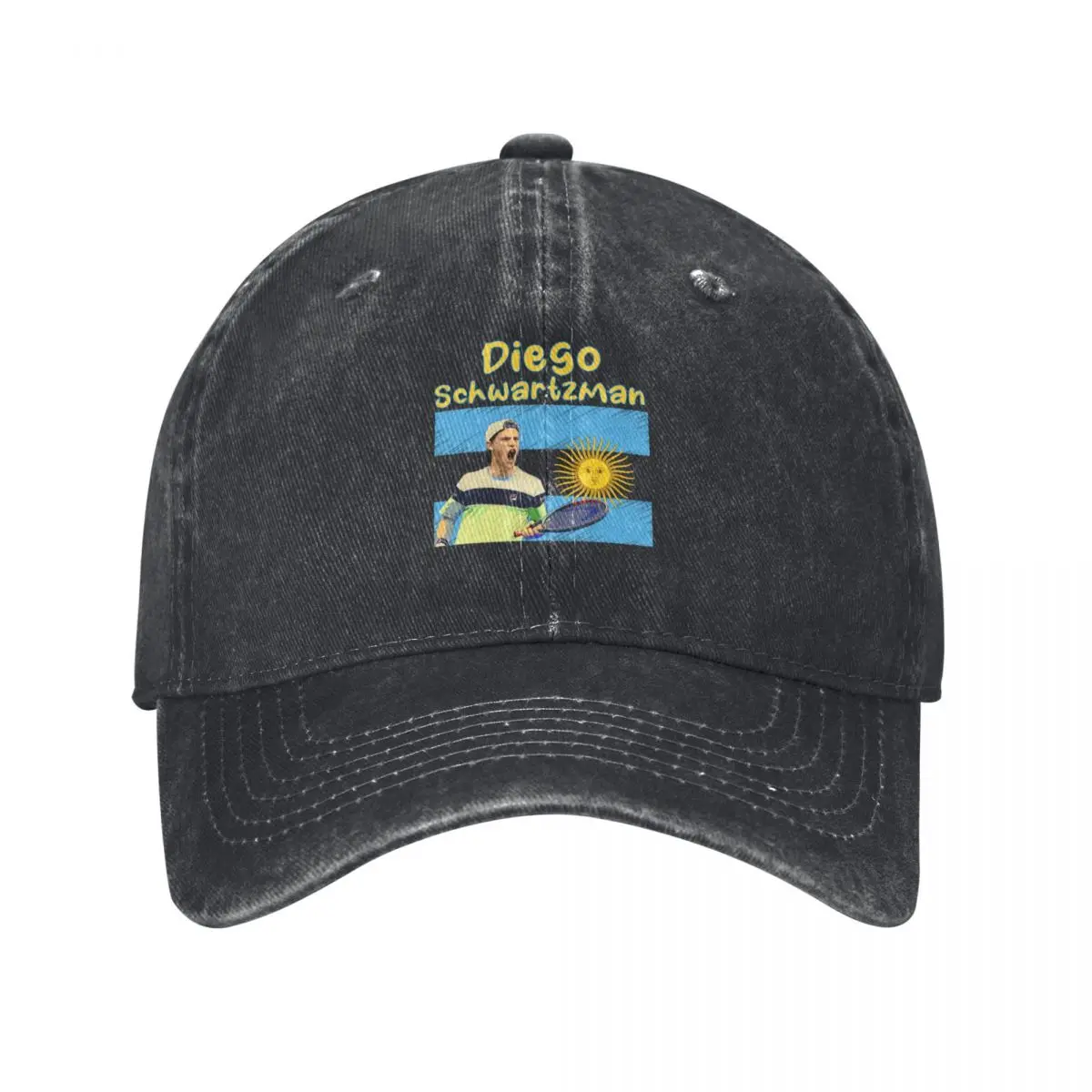 Diego Schwartzman Baseball Cap Thermal Visor Luxury Man Hat Vintage Women Caps Men's