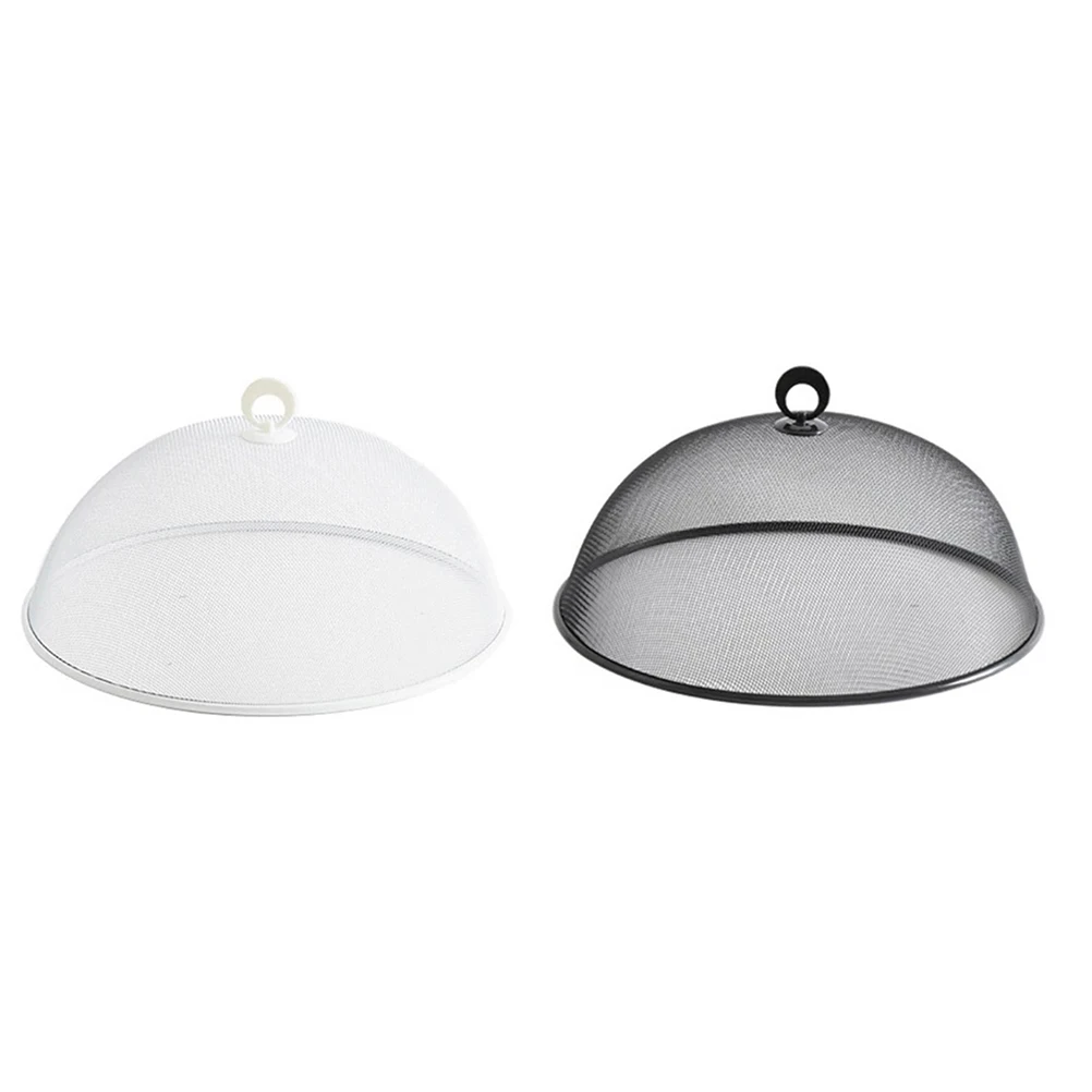 

2pcs Stainless Steel Food Cover Mesh Protector Anti Mosquito Dust Proof Kitchen Accessory Round Square Outdoors