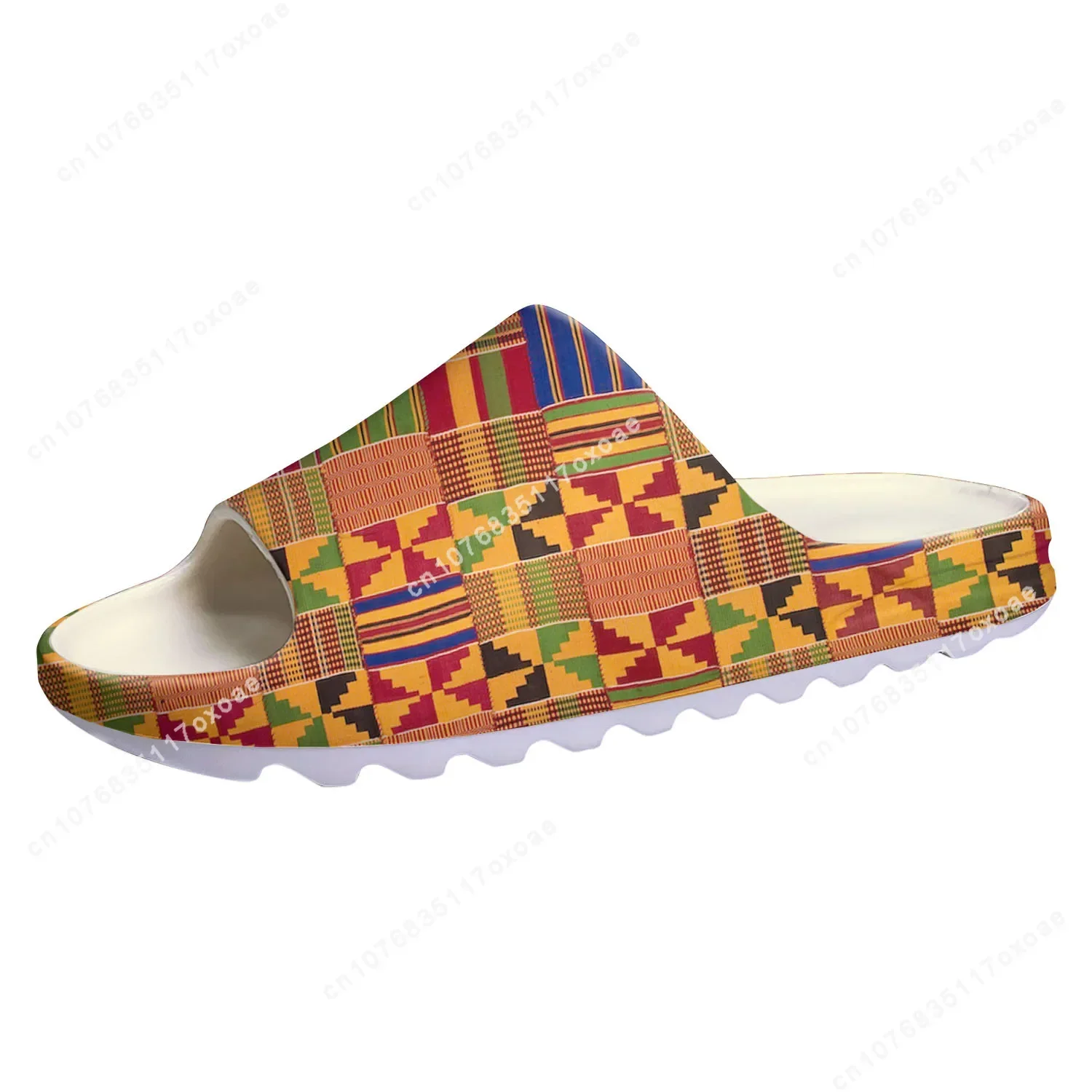 

African Ethnic Culture Design Soft Sole Sllipers Home Clogs Customized Step On Water Shoes Mens Womens Teenager Step in Sandals
