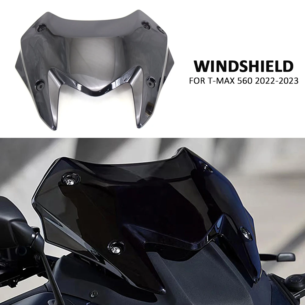 

New TMAX560 2022 2023 Windshield WindScreen For YAMAHA TMAX T-MAX 560 T-MAX560 T-max 560 Sports Motorcycle Deflector Visor Viser