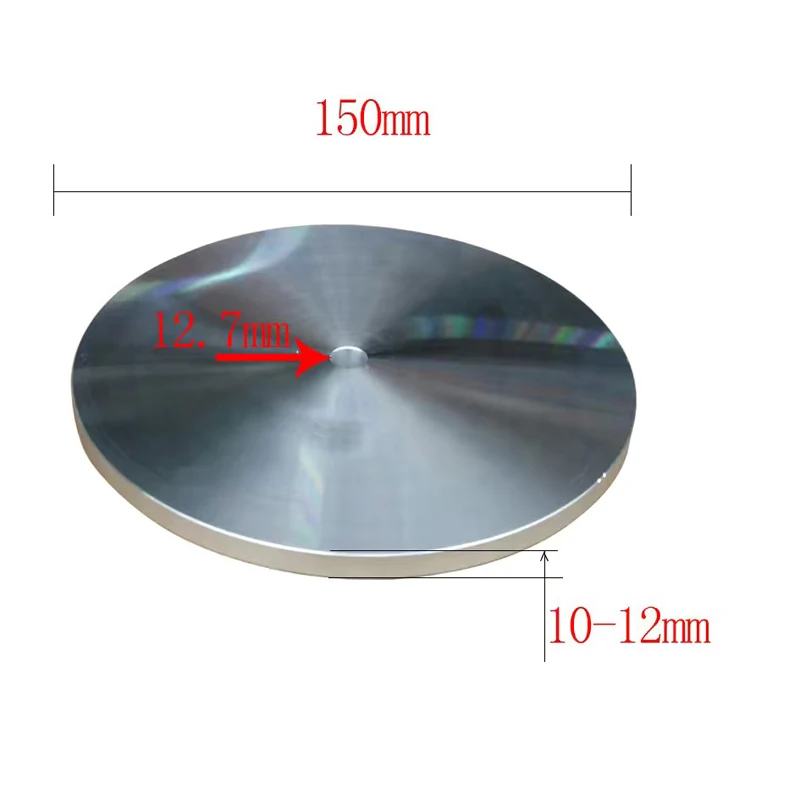 Placa de Zinc de 150MM para joyería, rueda plana para pulido de gemas, disco de pulido para lapeado de 6 ", cooperar con pasta de molienda de diamante