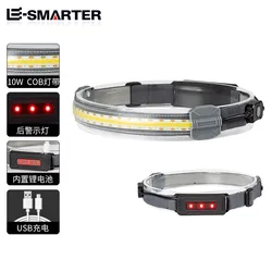 Led Mini Multi-Function Rechargeable Headlight Cob Outdoor Adventure Fishing Bright Light Flashlight