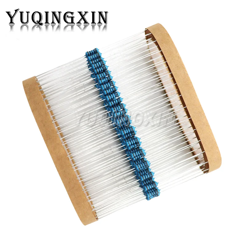 100pcs 1/4W 0R-22M 1% Metal Film Resistor 0.25W 0 2.2 10 100 150 220 270 330 470 1K 2.2K 4.7K 10K 47K 100K 470K 1M 10M 20M ohms