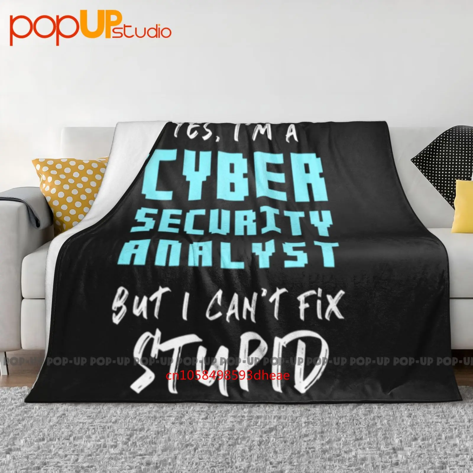 Cyber Security Analyseur Couverture ultra douce drôle Couette Housse de canapé d'hiver Housses de lit