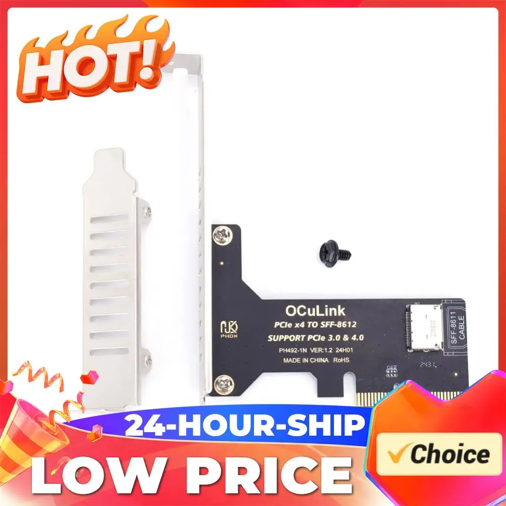 

Карта расширения PCI-Express 4.0 16x PCIE с функцией разветвления (16x на 1/4 Oculink) для Windows, 64 Гбит/с, Gen4