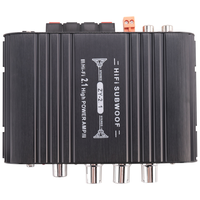 ABAC-ST-838 HIFI Amplifier 2.1 Channel Car MP3 Mini Amp AUX Input High And Low Bass Adjustment Super Bass 20Wx2+40W Amplifier Du