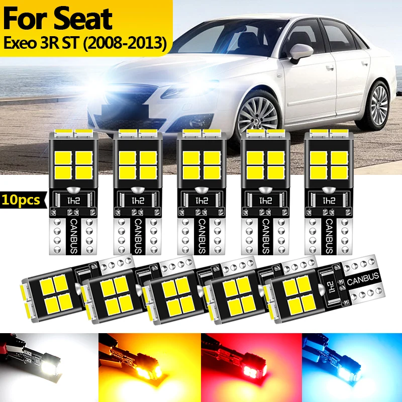 

10 шт. 12 В для Seat Exeo 3R ST 2008 2009 2010 2011-2013 светодиодный габаритный фонарь стояночная лампа W5W T10 194 Canbus автомобильные аксессуары