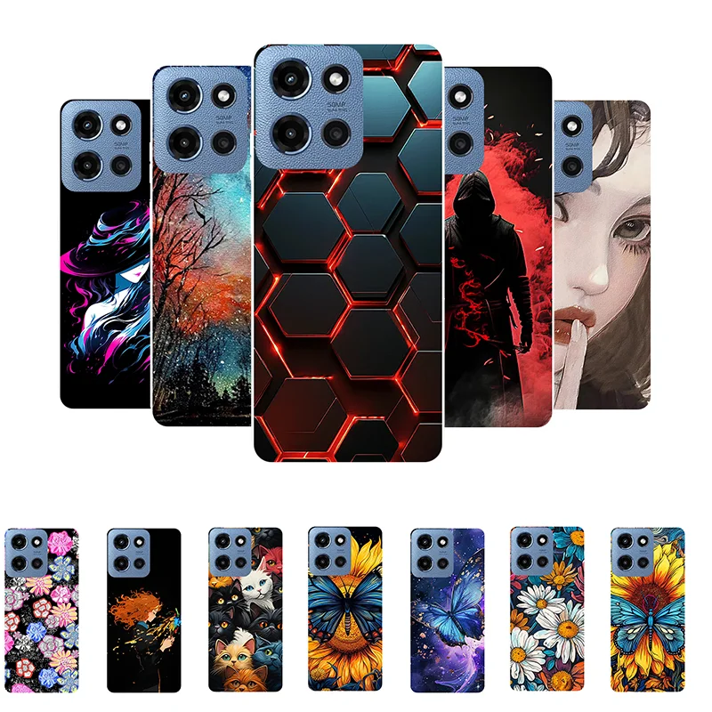 Funda para móvil Motorola G 5G 2025  Funda blanda 6.7inch  Animales  TPU negro  Funda de silicona para Motorola Moto G 5G 2025 estuche,fundas