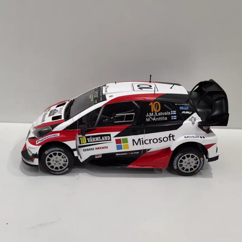

IXO масштаб 1/18 YARIS WRC # 10, модель автомобиля из сплава, статическая коллекция, украшенные праздничными подарками, игрушки, сувенирный подарок