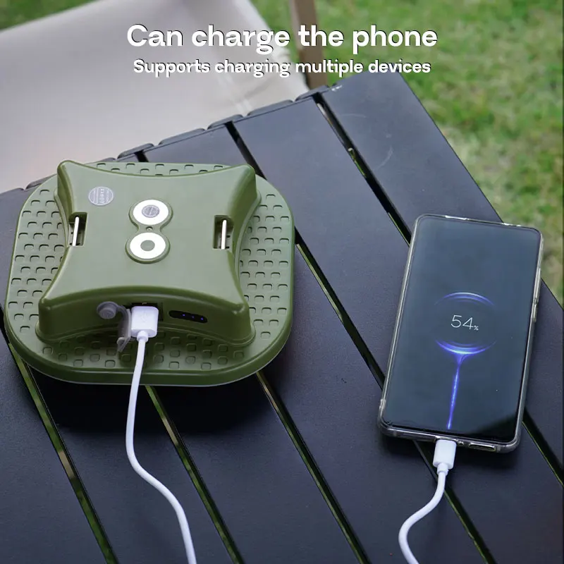 MOSLIGHTING Lanterna da campeggio Torcia portatile a LED Luci da campeggio ricaricabili Smart RGB Ritmo musicale Lampada da tenda sospesa per esterni