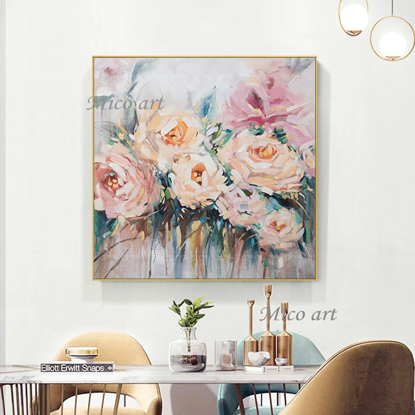 

Abstract Frameless Handmade Design Artwork Wall Paintings Beautiful 3d Flowers Picture Large Modern Gallery Canvas Art Showpiece