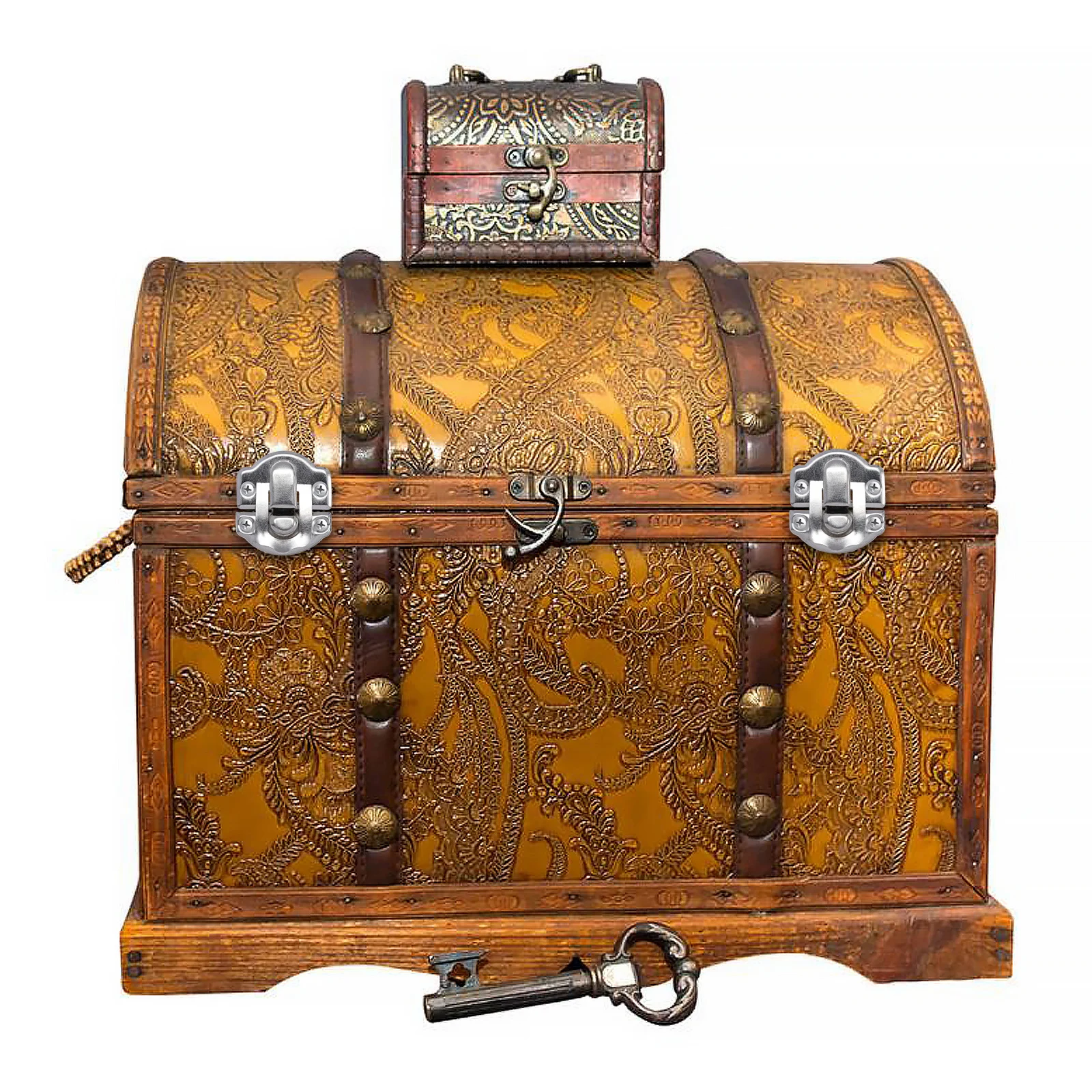 

50pcs Wine Box Buckle Iron Retro Furniture Accessory Gift Jewelry Wooden Case Vintage Panel Hook Earring Necklace Box Tool