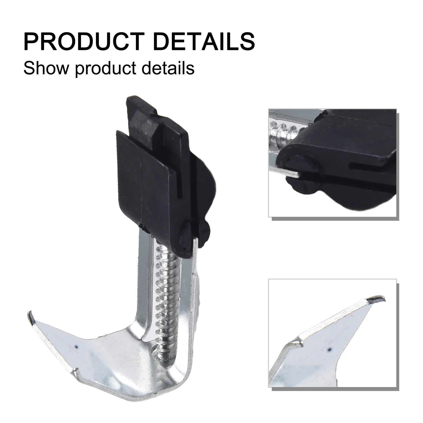 Shower Sink Holders Color Black Undermount Sink Clips Easy Installation Long-lasting Use Nylon Material Securely Attach