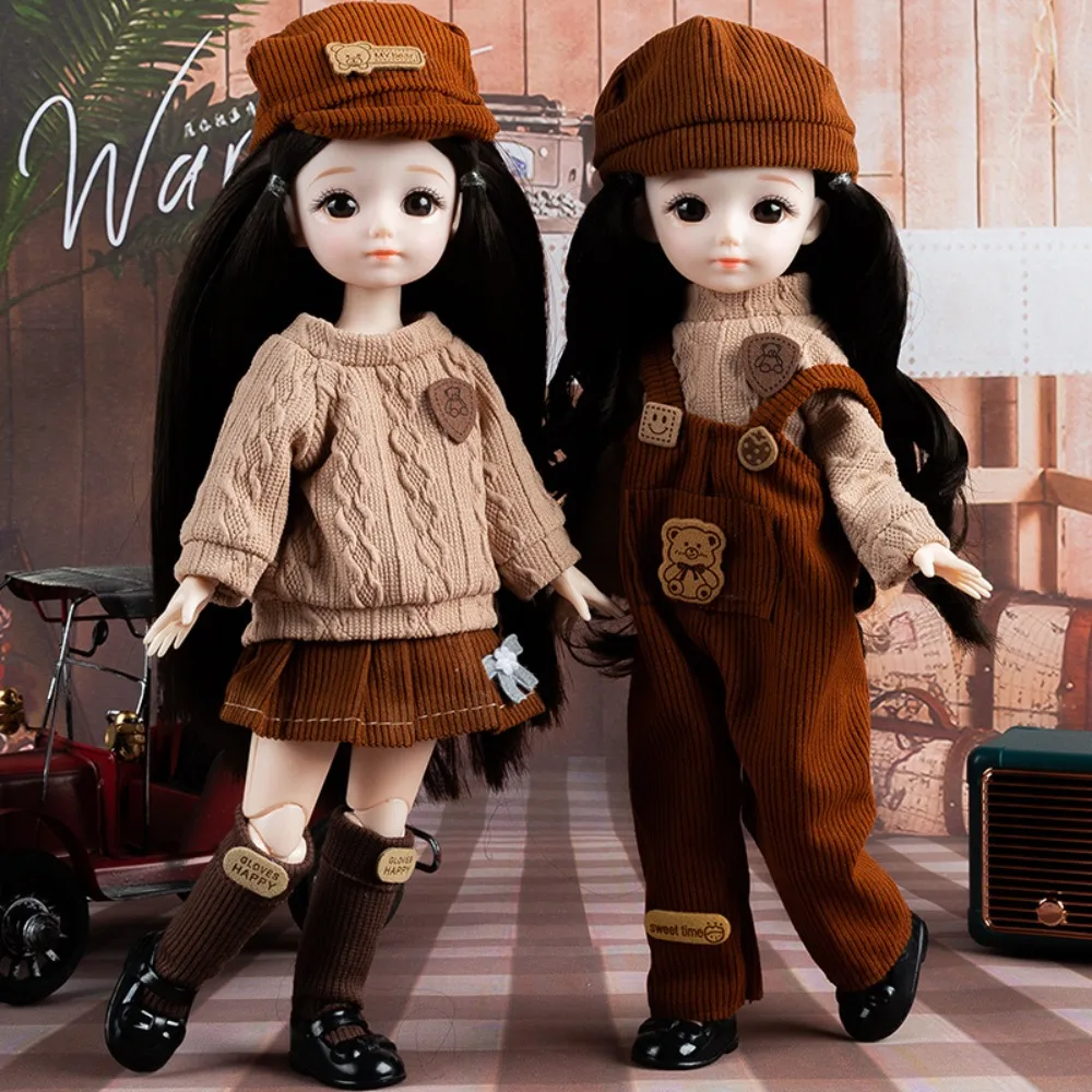 

BJD Dolls BJD Dolls and Clothes Hinged Doll Brown Eye Removable Joints 3D Eyes Doll Anime Dress Uniform Articulated Doll Girl