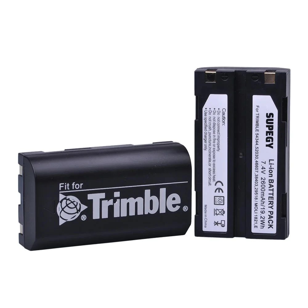 4Pcs 7.4V 2600mAh Battery akku 54344 for Trimble 54344, 29518, 46607, 52030, 38403, R8, 5700, 5800, R6, R7, R8, Pentax D-LI1