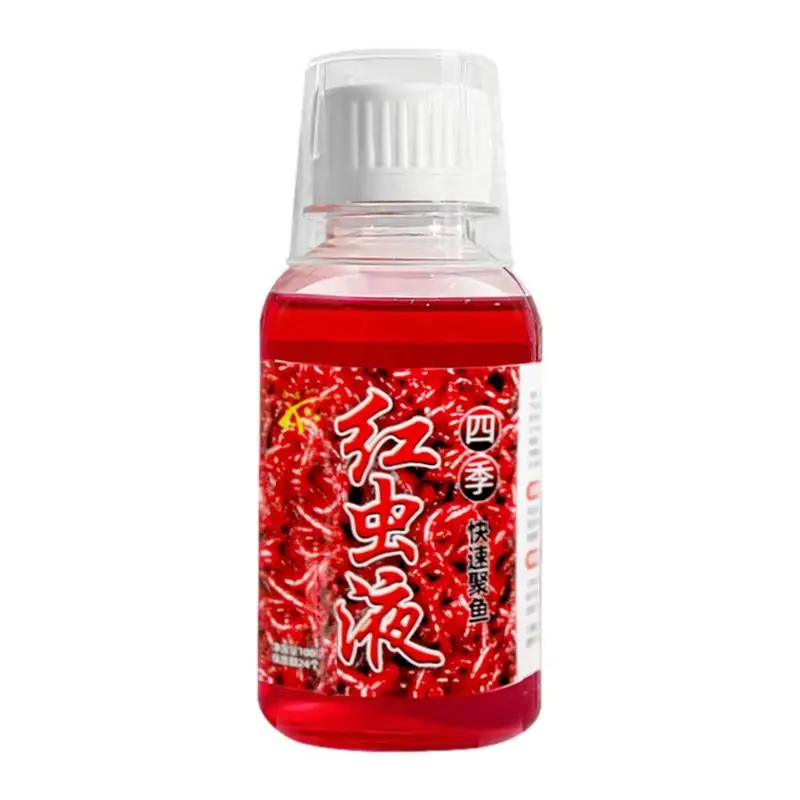 Red Worm Fishing Scent 100ml Fishing Lure Baits Safe & Effective Liquid Bait Additive Accessories For Fishing Lovers