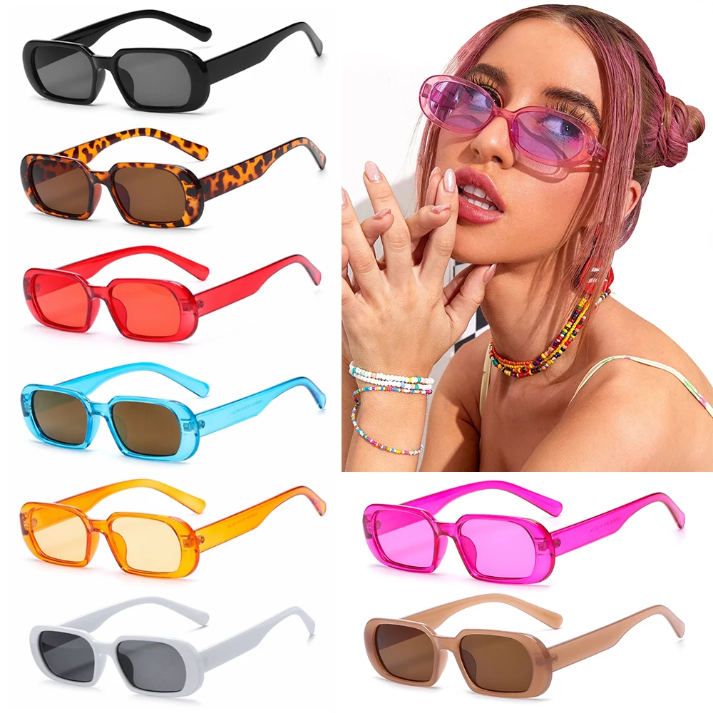 

Retro Sunglasses for Women Small Oval Frame Sun Glasses Fashion Shades UV400 Eyewear Summer Accessories