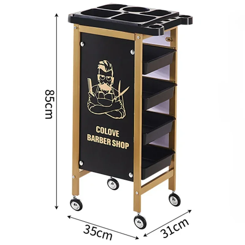 النمط الياباني عربة قابلة للتخزين صالون حلاقة الأصالة عربة متعددة الوظائف الحديثة صالون الأظافر الأثاث Skjuta En Vagn HBSC