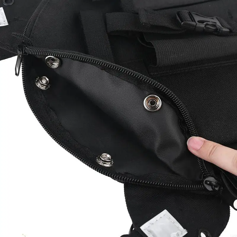 มัลติฟังก์ชั่ตั้งแคมป์ยุทธวิธีสายรัดพร้อมสายสะพายไหล่ปรับได้สําหรับเครื่องส่งรับวิทยุ UV-5R UV-82 UV-9R PLUS